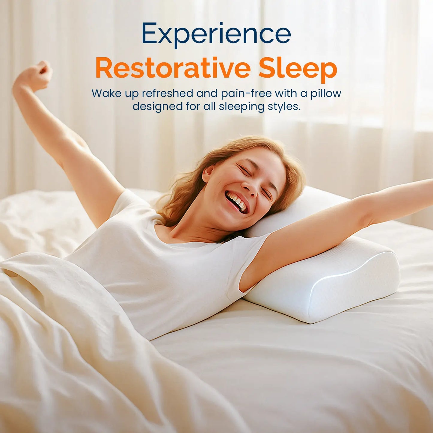 Contour Memory Foam Pillow for Neck & Spine Support