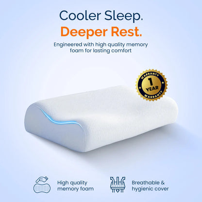 Contour Memory Foam Pillow for Neck & Spine Support
